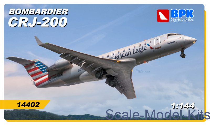 Big Planes kits - Bombardier CRJ 200 American Eagle - plastic scale model  kit in 1:144 scale (BPK14402)//Scale-Model-Kits.com