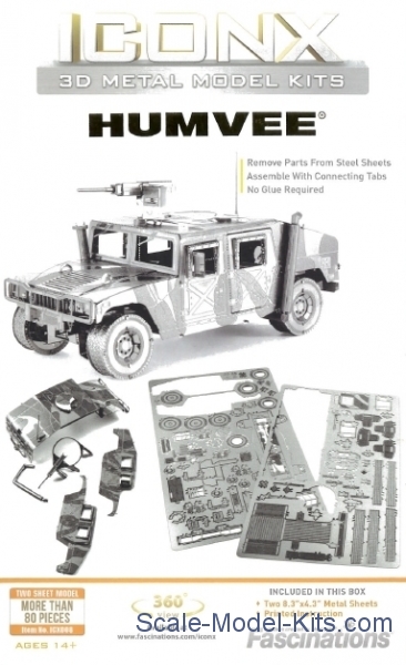 Humvee/Jeep Metal Model kit/Fascinations Inc ICONX 